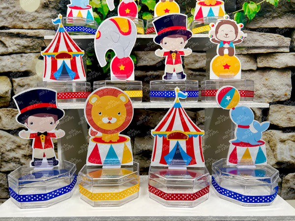 Carnival Theme | Circus Birthday Baby Shower Party | Carnival Candy Jar Favor | Circus Theme Party Favor | Circus Baby Shower SET OF 12