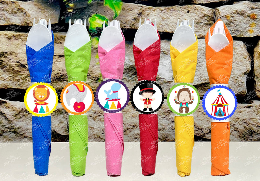 Circus Carnival Theme | Circus Utensil | Carnival Theme Favor | Birthday Party Favor Utensil | Circus Baby Shower Birthday Favors | VARIETY