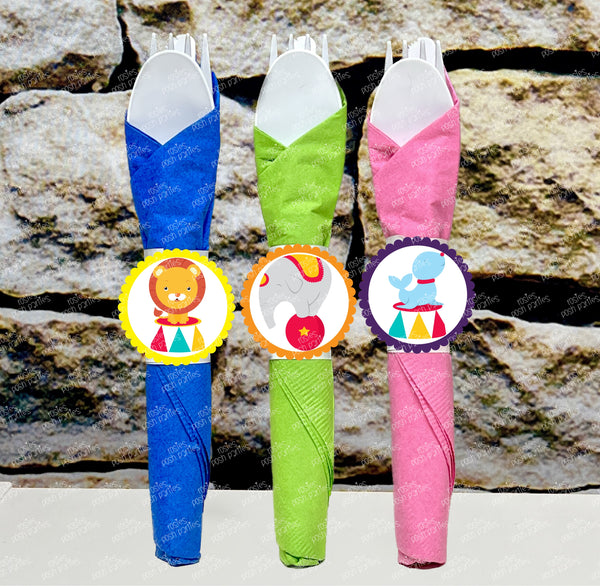 Circus Carnival Theme | Circus Utensil | Carnival Theme Favor | Birthday Party Favor Utensil | Circus Baby Shower Birthday Favors | VARIETY