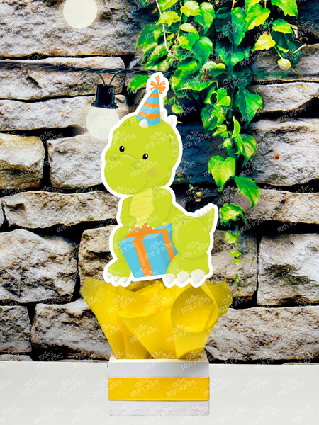 Dinosaur Birthday | Hatching Soon Dinosaur Baby Shower | Dinosaur Party Favors | Rex Birthday Decoration | Dinosaur Centerpiece SET OF 4
