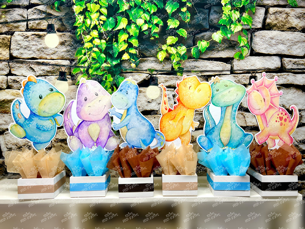Dinosaur Theme | Boy Dinosaur Baby Shower | Hatching Soon Dinosaur Birthday Centerpiece | Boy Dinosaur Party Decor INDIVIDUAL