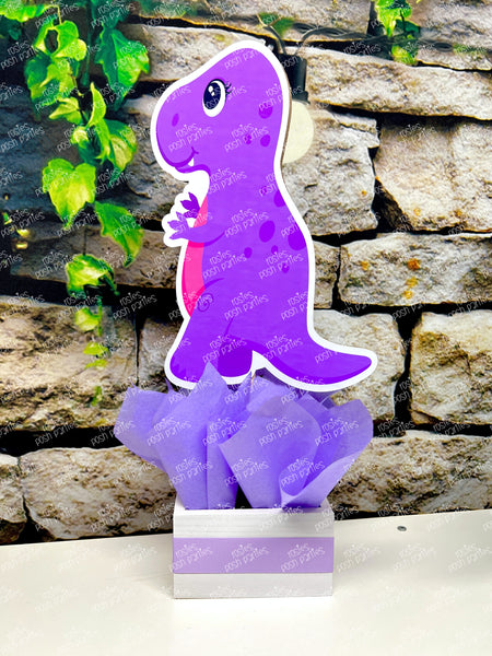 Pink Dinosaur Theme | Pink Dinosaur Baby Shower or Birthday | Dinosaur Table Centerpiece Party Decoration SET OF 4