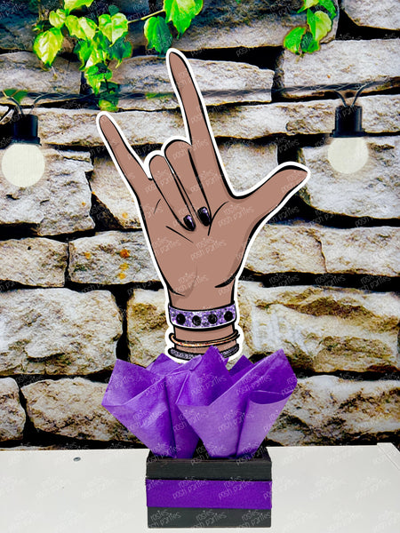 Rock Star Brown Birthday | Rock and Roll Theme Centerpiece | Rock Star Theme Party | Rock and Roll Theme Party Favors | Rock Star Theme INDIVIDUAL
