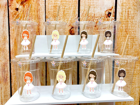 First Communion Theme | Girl Communion Party Favors | Communion Cup and Straws | Recuerdo Primera Comunion | Girl First Communion Variety