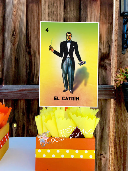 Loteria Theme | Loteria Game Night | Birthday Party Centerpiece Decoration | Loteria Party | Loteria Theme Centerpiece | Party INDIVIDUAL