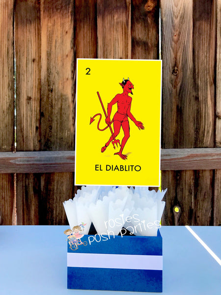 Loteria Theme | Loteria Game Night | Birthday Party Centerpiece Decoration | Loteria Party | Loteria Theme Centerpiece | Party INDIVIDUAL