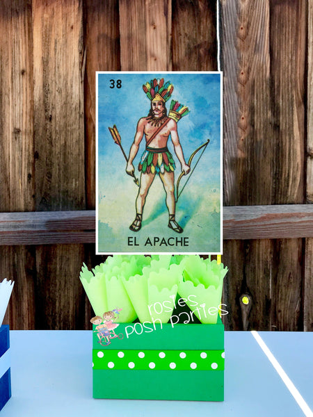 Loteria Theme | Loteria Game Night | Birthday Party Centerpiece Decoration | Loteria Party | Loteria Theme Centerpiece | Party INDIVIDUAL