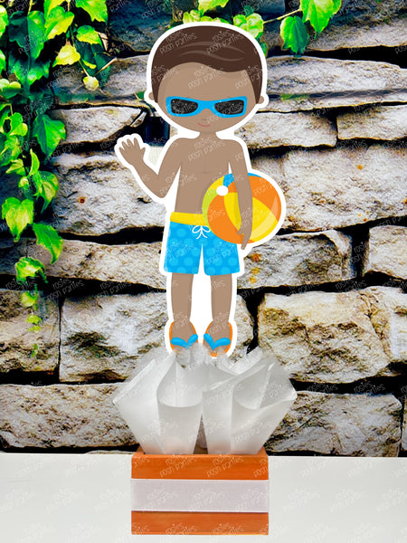 Pool Party Birthday | Summer Birthday Theme | Pool Party Centerpiece | Pool Birthday Party Centerpiece | Girl Boy Pool Party Theme SET OF 6