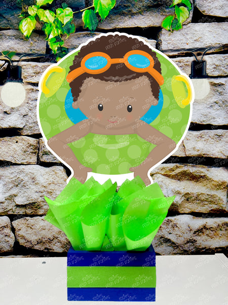 Pool Party Birthday | Summer Birthday Theme | Pool Party Centerpiece | Pool Birthday Party Centerpiece | Girl Boy Pool Party Theme SET OF 6