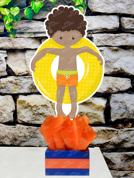 Pool Party Birthday | Summer Birthday Theme | Pool Party Centerpiece | Pool Birthday Party Centerpiece | Girl Boy Pool Party Theme SET OF 6