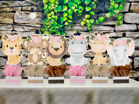 Baby Jungle Safari Birthday Baby Shower Theme Party Decoration Centerpiece