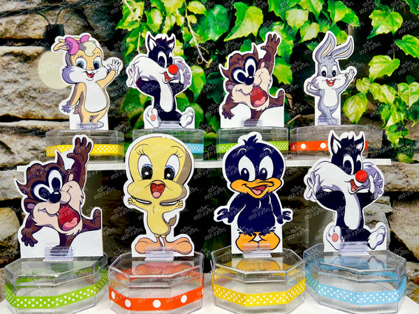 Baby Looney Tunes Baby Shower Theme Candy Jar Favors SET OF 12