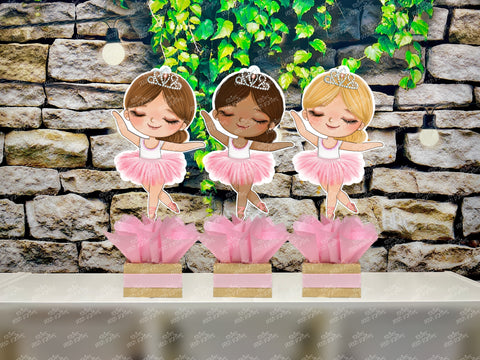 Ballerina Theme | Ballerina Baby Shower or Birthday | Table Centerpiece Party Decoration INDIVIDUAL