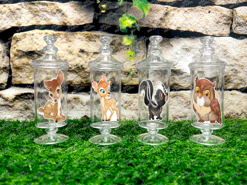 Bambi Birthday Baby Shower Theme Party Decoration Apothecary Jar Favor