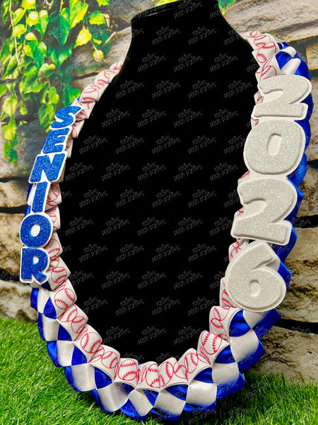 Volleyball Sports Graduation Lei | Promotion Gift Lei | Sports Senior Night Gift Lei | Braided Ribbon Lei | Graduation Ribbon Lei | Graduate