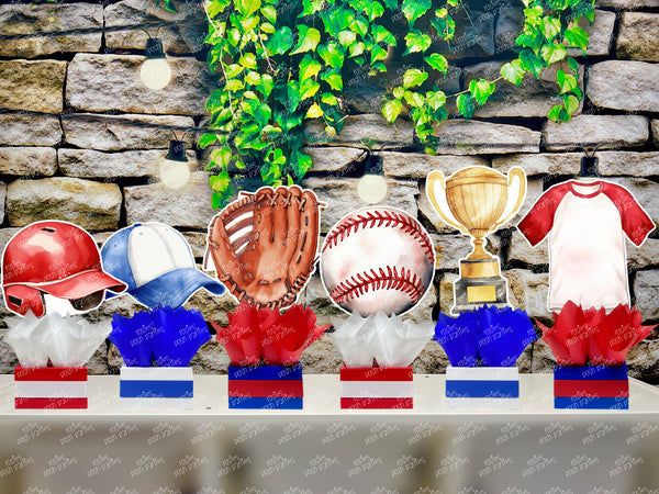 Baseball Theme | Baseball Baby Shower | Sports Birthday Table Centerpiece  INDIVIDUAL