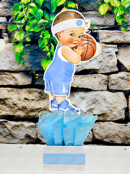 Basketball Theme | Royal Prince Baby Shower | Sports Birthday Table Centerpiece Decoration INDIVIDUAL