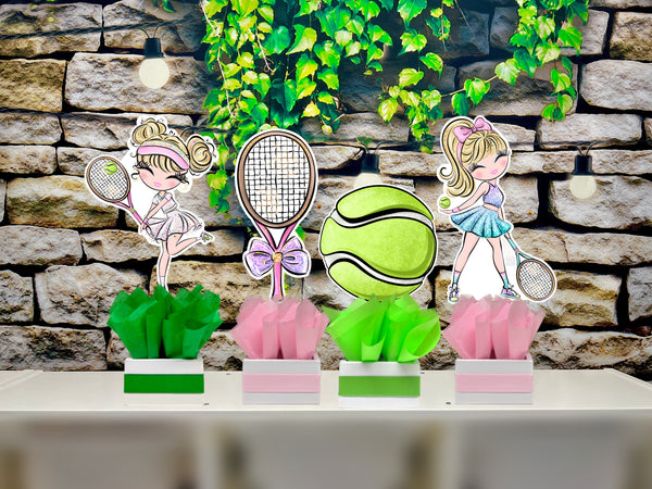 Blonde Tennis Theme | Tennis Girl Birthday | Sports Theme | Aced Tennis Birthday | Game Set Match Tennis Baby Shower | Party INDIVIDUAL