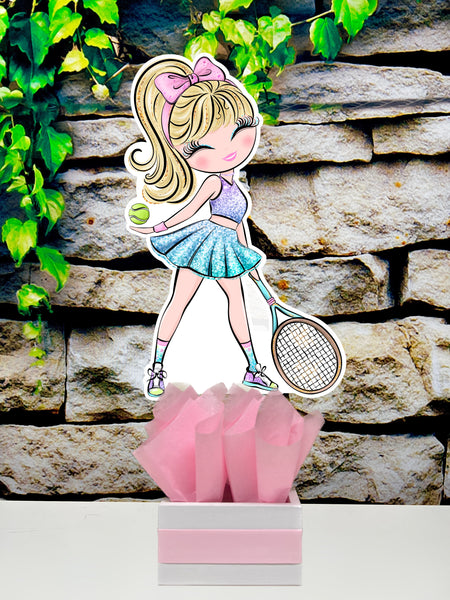 Blonde Tennis Theme | Tennis Girl Birthday | Sports Theme | Aced Tennis Birthday | Game Set Match Tennis Baby Shower | Party INDIVIDUAL