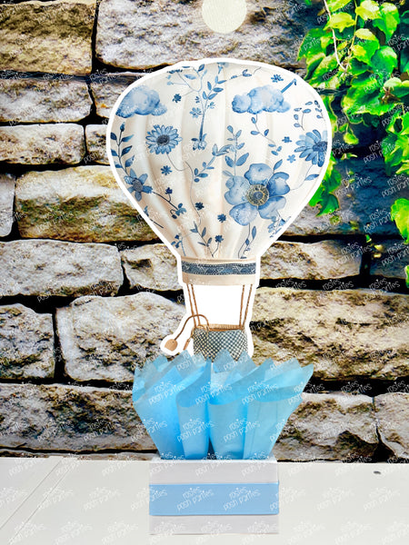Blue Hot Air Balloon Baby Shower Theme | Hot Air Balloon Birthday Centerpiece | Hot Air Balloon Party Decoration | Hot Air Balloon INDIVIDUAL