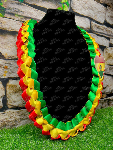 Philippines Graduation Lei | Flag Lei | Senior Night Gift Lei | Braided Ribbon Lei | Graduation Ribbon Lei | Graduate Lei | Country Lei
