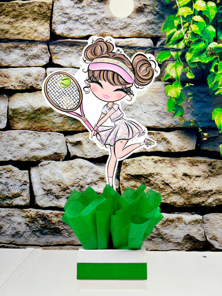 Brown Tennis Theme | Tennis Girl Birthday | Sports Theme | Aced Tennis Birthday | Game Set Match Tennis Baby Shower | Party INDIVIDUAL