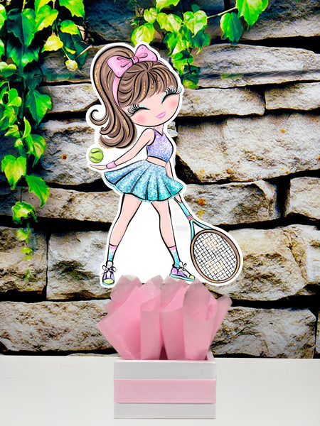 Brown Tennis Theme | Tennis Girl Birthday | Sports Theme | Aced Tennis Birthday | Game Set Match Tennis Baby Shower | Party INDIVIDUAL