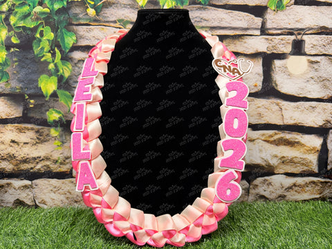 Nursing Graduation Lei | Nurse RN LVN Promotion Gift Lei | Nurse Gift Lei | Braided Ribbon Lei | Graduation Ribbon Lei | Graduate