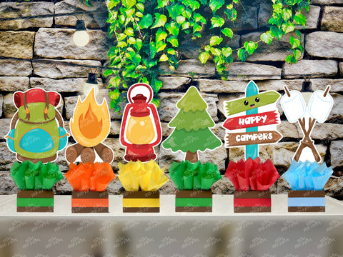 Camping Theme | Camp Birthday Party Centerpieces | Camping Theme Party Decoration | Camping Decoration Party Camp Sleep over INDIVIDUAL