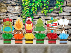 Camping Theme | Camp Birthday Party Centerpieces | Camping Theme Party Decoration | Camping Decoration Party Camp Sleep over INDIVIDUAL