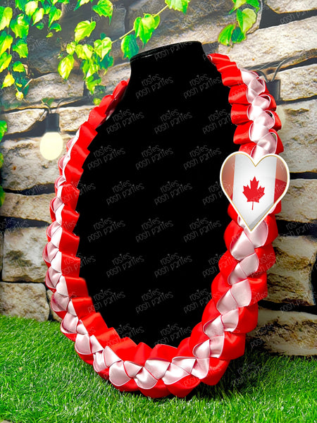 Argentina Graduation Lei | Flag Lei | Senior Night Gift Lei | Braided Ribbon Lei | Graduation Ribbon Lei | Graduate Lei | Country Lei