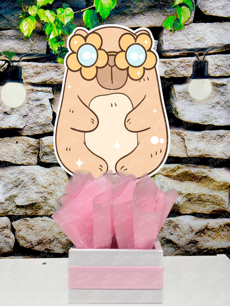 Capybara Birthday Theme | Cappy Birthday Party Centerpiece Decoration | Capy Party | It's a Capy Birthday Decoration INDIVIDUAL