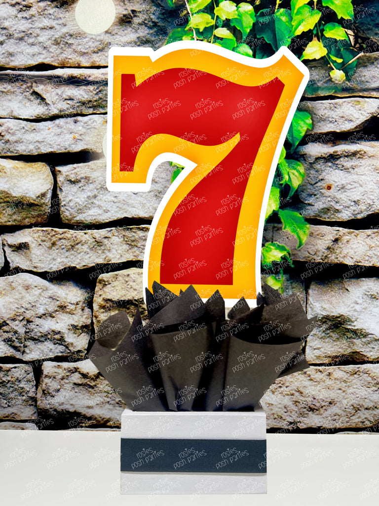 Casino Night Theme Table Centerpiece | Rosie's Posh Parties casino-night-theme-table-centerpiece-rosie-s-posh-parties