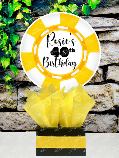 Casino Night Theme | Casino Birthday Theme Party Table Centerpiece Party Decoration INDIVIDUAL