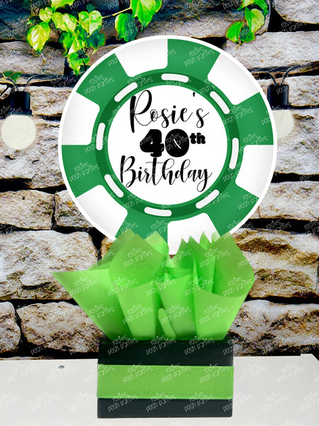 Casino Night Theme | Casino Birthday Theme Party Table Centerpiece Party Decoration INDIVIDUAL