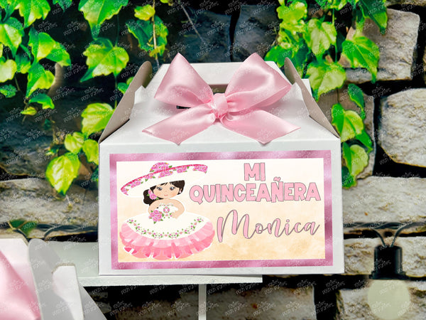 Charra XV Quinceanera | Charra Birthday Theme | Charra Mariachi Theme Quince Gable Favor Box | Charra Favor Gable Box VARIETY