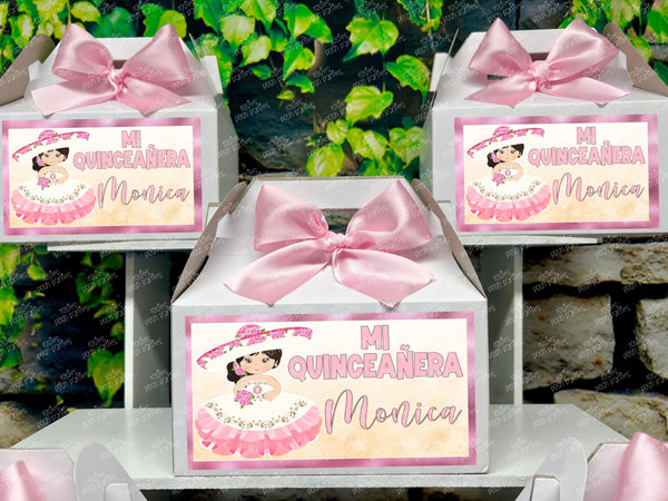Charra XV Quinceanera | Charra Birthday Theme | Charra Mariachi Theme Quince Gable Favor Box | Charra Favor Gable Box VARIETY