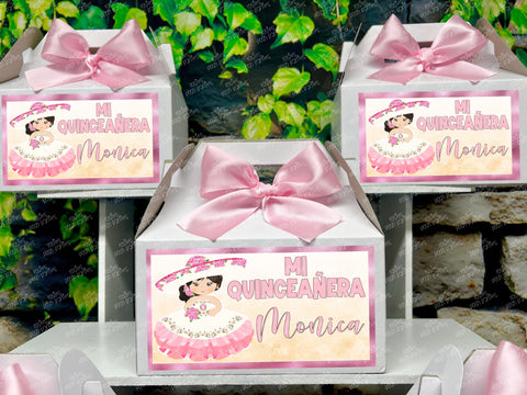 Charra XV Quinceanera | Charra Birthday Theme | Charra Mariachi Theme Quince Gable Favor Box | Charra Favor Gable Box VARIETY