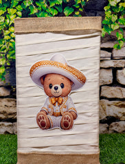 Charro Bear Baptism Piñata | Spinning Piñata | Candy Favor | Mi Bautizo Charro | Piñata Giratoria | Spinata | No stick Birthday Piñata