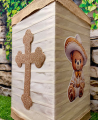 Charro Bear Baptism Piñata | Spinning Piñata | Candy Favor | Mi Bautizo Charro | Piñata Giratoria | Spinata | No stick Birthday Piñata