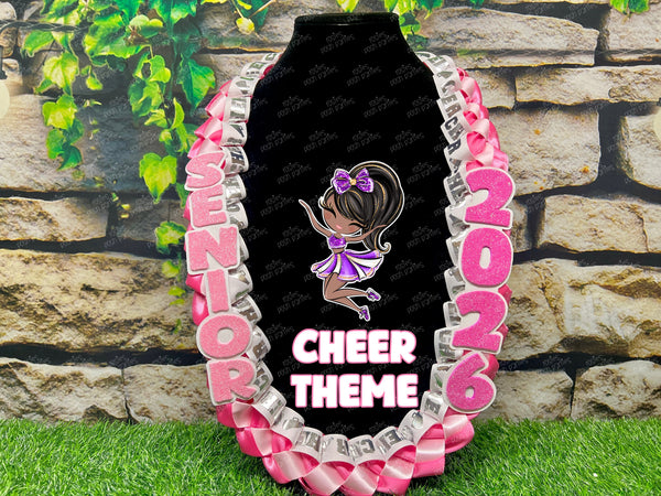 Volleyball Sports Graduation Lei | Promotion Gift Lei | Sports Senior Night Gift Lei | Braided Ribbon Lei | Graduation Ribbon Lei | Graduate