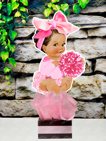 Cheerleader Baby Shower | Cheerleader Theme | Gender Reveal | Cheer Party Centerpiece | Pink Party INDVIDUAL