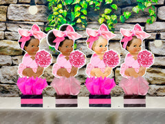 Cheerleader Baby Shower | Cheerleader Theme | Gender Reveal | Cheer Party Centerpiece | Pink Party INDVIDUAL