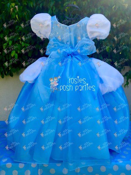 Princess Cinderella Dress | Cinderella Gown | Cinderella Birthday Outfit | Cinderella Halloween Costume