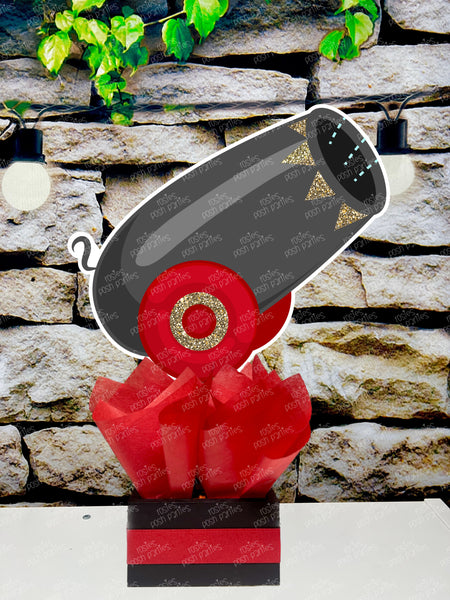 Circus Birthday Theme | Carnival Theme | Circus Party Table Decoration | Red Black Circus Baby Shower | Circus Party | Carnival SET OF 6