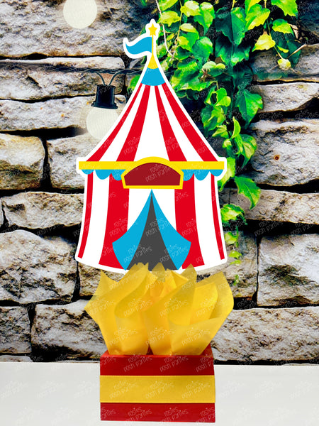 Circus Birthday Theme | Carnival Baby Shower Table Centerpiece Party Decoration SET OF 6