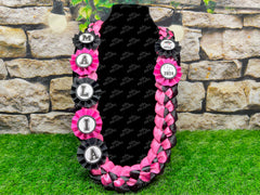 High School Graduation Lei | Senior Night Gift Lei | Braided Ribbon Lei | Graduation Ribbon Lei | College Graduate Lei | Promotion Lei