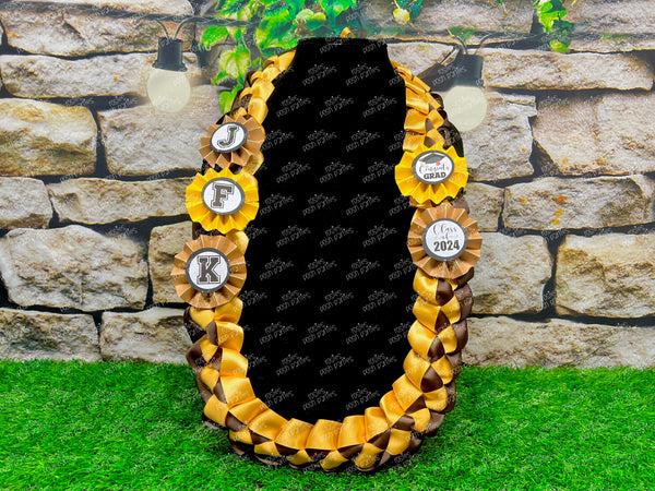 Graduation Lei | Promotion Gift Lei | Senior Night Gift Lei | Braided Ribbon Lei | Graduation Ribbon Lei | Graduate Lei | Promotion Lei