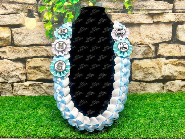 Graduation Lei | Promotion Gift Lei | Senior Night Gift Lei | Braided Ribbon Lei | Graduation Ribbon Lei | Graduate Lei | Promotion Lei