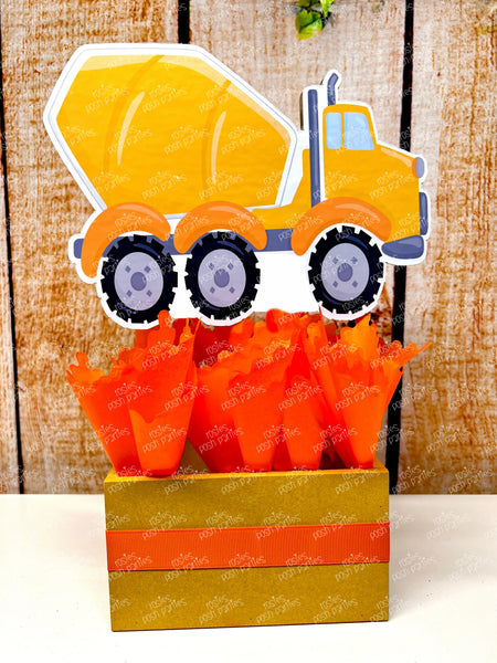 Construction Birthday Party theme Centerpiece decoration